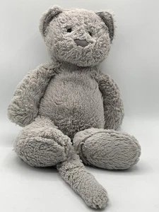 JellyCat FUDDLEWUDDLE Grey Cat Plush Stuffed Animal  Long Tail HTF Grey Nose - Picture 1 of 13