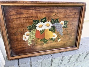 VTG FRAMED SIGNED ORIGINAL OIL IRIS FLOWERS ON SOLID WOOD Wall Decor - Imagen 1 de 13