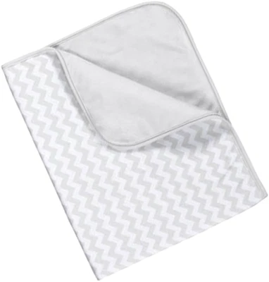 Manta de bebé Ganz Chevron gris y blanco - tejido jersey de algodón suave, 36"x30" Foto 1 de 2