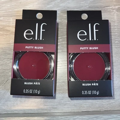e.l.f. Putty Blush, X2  Caribbean -Vegan-W/ Argan Oil & Vitamin E-Blush NEW - Image 1 of 3