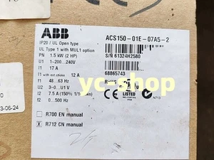 New ABB ACS150-01E-07A5-2 frequency converter Fast Shipping FedEx or DHL - Imagen 1 de 3