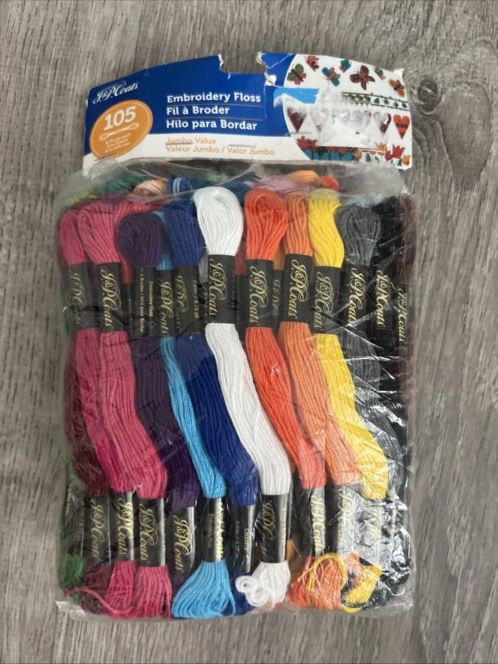 Coats & Clark 6-Strand Embroidery Floss Jumbo Pack 105 Pkg-Basic C11JV.0001 - Image 1 of 2