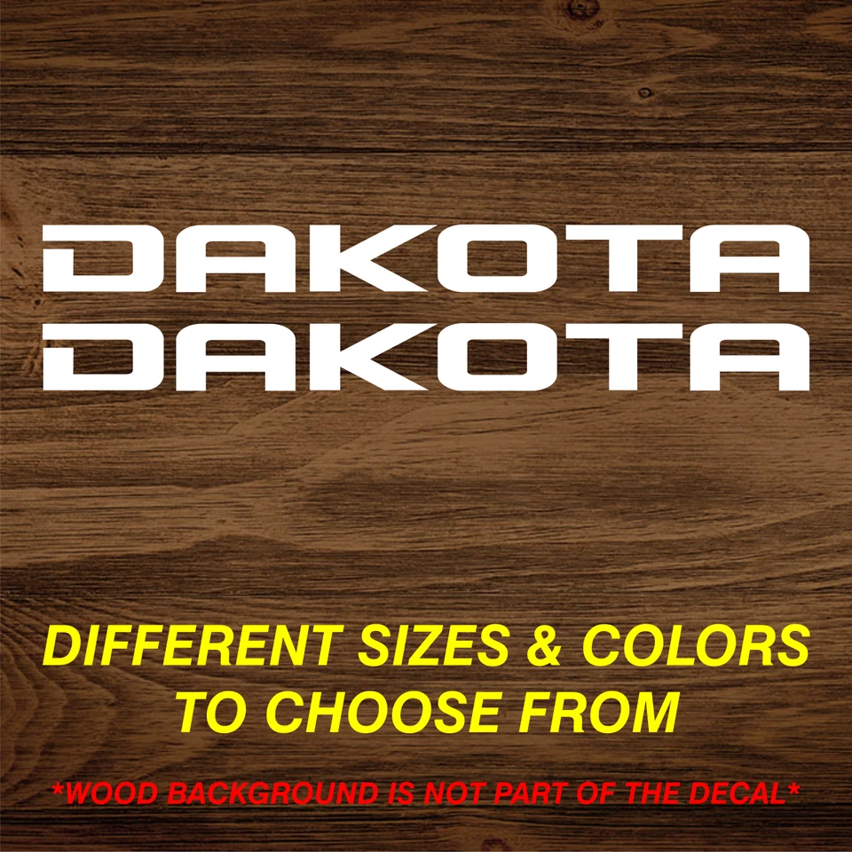 DOS calcomanías adhesivas de vinilo Dodge Dakota muchos tamaños colores envío gratuito Foto 1 de 1