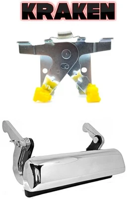 Tailgate Handle And Latch For 1992 Ford Truck F150 F250 F350 Chrome - Image 1 of 4