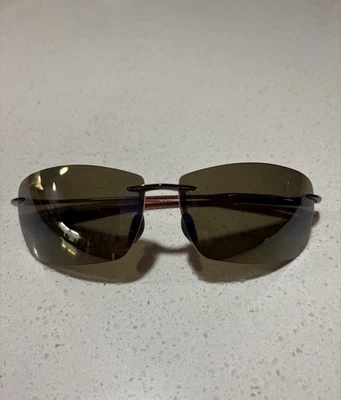 Gafas de sol polarizadas Maui Jim Lighthouse MJ-423-26 marrón, unisex, deportivas Foto 1 de 4