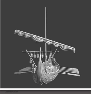 1:72 Mittelalterliches Wikingerschiff - Ragnars Rache Tabletop Gaming Miniaturen - Bild 1 von 4