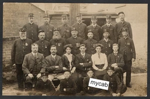 Postcard Ringwood New Forest Hampshire group Post Office Staff early RP - Bild 1 von 2