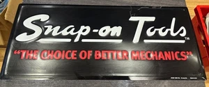 Snap On Tools die Wahl besserer Mechaniker schwarze Metallplakette - Bild 1 von 3