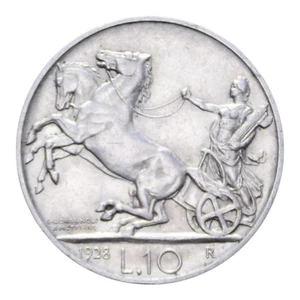 10 LIRE 1928 BIGA 1 ROSETTA NC VITT. EMANUELE III - Picture 1 of 2