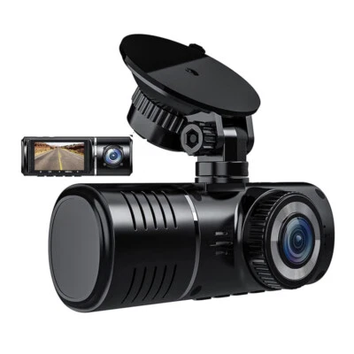 Câmera gravadora de vídeo frontal/traseira/interior 2,45" IPS 3 lentes DVR painel câmera G-sensor - Imagem 1 de 4