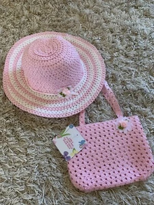 Girls’ Spring Hat and Purse In Light Pink (NWT) - Picture 1 of 6