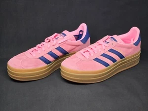 Adidas Originals Gazelle Bold Plateau Damengröße 9,5 pink leuchtende Schuhe H06122 NBY - Bild 1 von 11