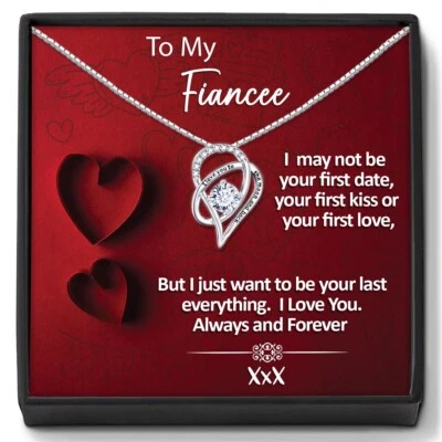 To My Fiancee Necklace Gift for Wife Soulmate Girlfriend Woman Gifts for Her - Image 1 of 4