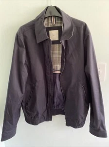 Mango Man Jacket Harrington Navy Small - Picture 1 of 5