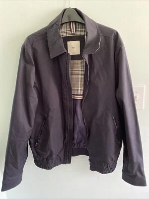 Mango Man Jacket Harrington Navy Small - Image 1 of 4