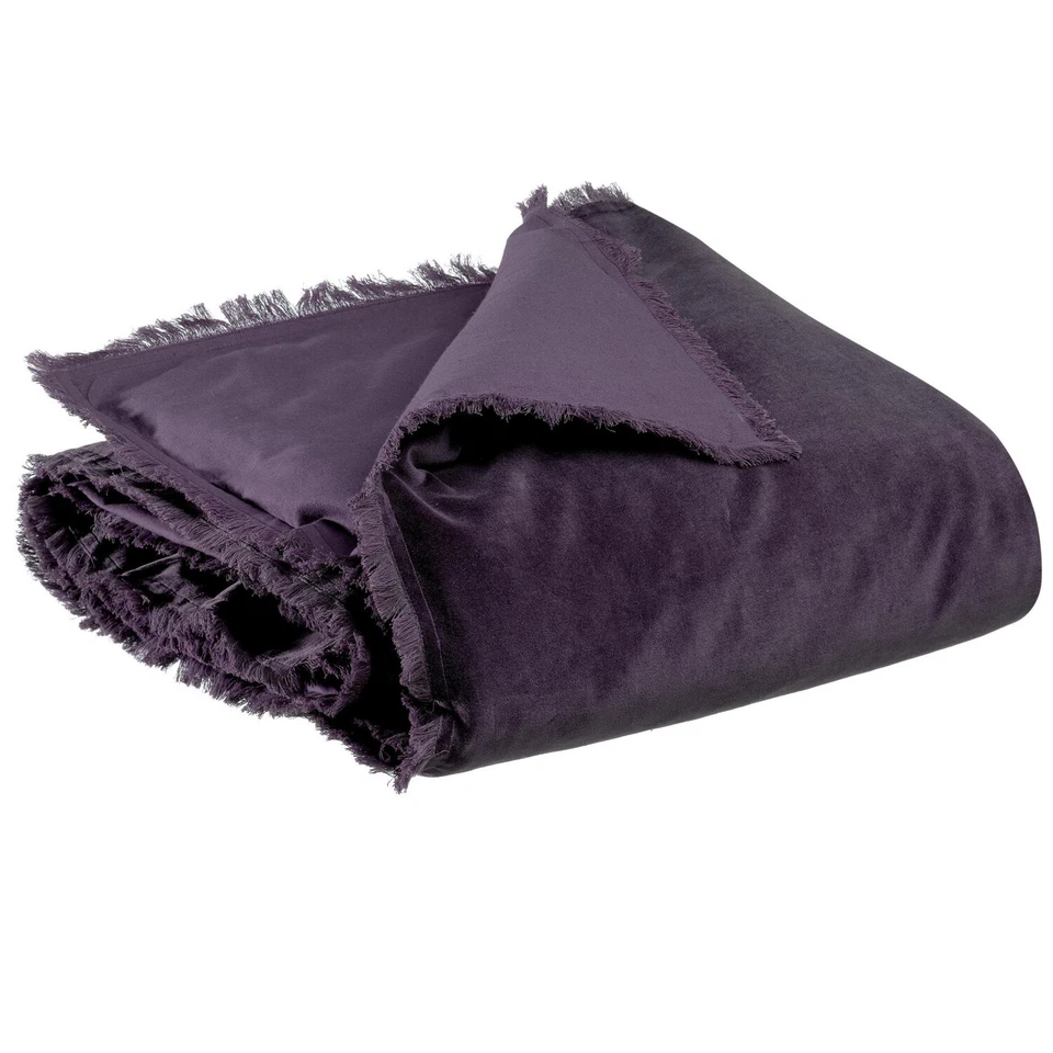 Vivaraise Tagesdecke Fara 135 x 200 cm Farbe Traube gesteppt Samt Wendeoptik - Bild 1 von 1