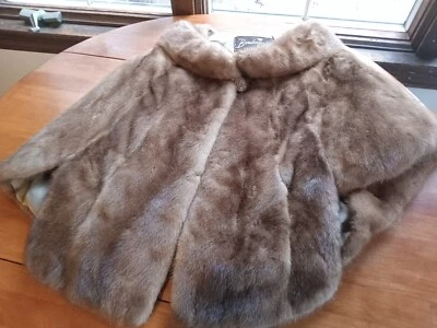 Capa de pele vintage Bambergers salão de beleza marrom cropped - Imagem 1 de 4