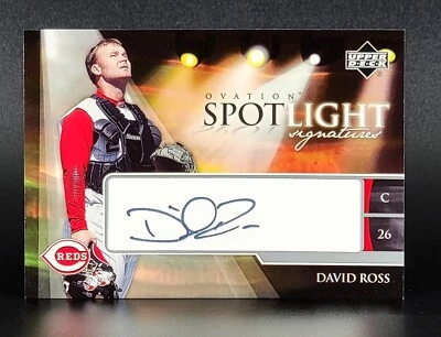2006 Upper Deck Ovation Spotlight Signatures #SS-DR David Ross - Image 1 of 2
