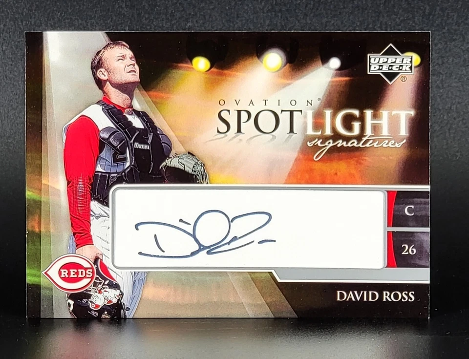 2006 Upper Deck Ovation Spotlight Signatures #SS-DR David Ross - Image 1 of 2
