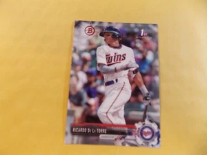Ricardo De La Torre Minnesota Twins 2017 1st Bowman Draft Baseball - Picture 1 of 2