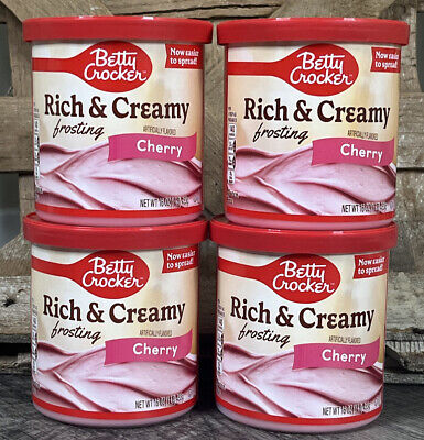 Betty Crocker Cherry Frosting 16oz 4 Pack Gluten Free BB 02/2024 • 35.52€