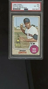 1968 Topps Reggie Smith Boston Red Sox #61 💥💥🎆 PSA Graded 6 - Bild 1 von 2
