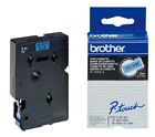 Brother TC 591 - Laminated tape - 9 mm - black on blue