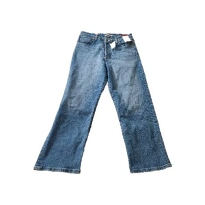 Levis Jeans Damen 32 Blau Ribcage Straight Ankle Button Fly Light Wash Denim - Bild 1 von 3