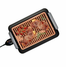 Griglia Grill Piastra Elettrica e Bistecchiera Elimina Grassi Zero Fumo