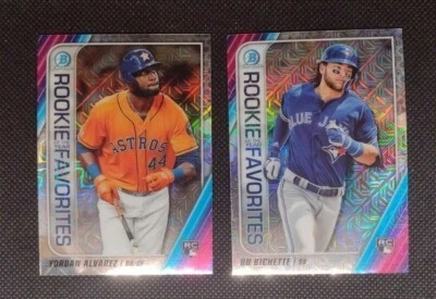 2020 Bowman Mega Box Mojo Refractor Rookie of the Year Favorites Pick Your Card - Image 1 of 2