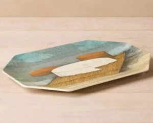 ⚡️John Derian Target Thanksgiving Fall Melamine Hexagon Cheese Serving Platter - Picture 1 of 2