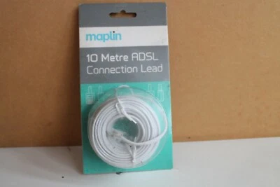 Maplin.10 Metre ADSL Connection Lead.Ideal for connecting your ADSL router. - Image 1 of 3