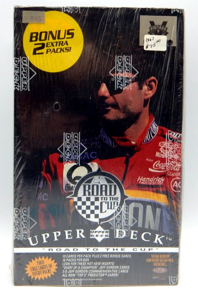 1996 Upper Deck Road to The Cup Sealed 32 Pack Retail Box JEF GORDON NIP -RTC391 - Image 1 of 4