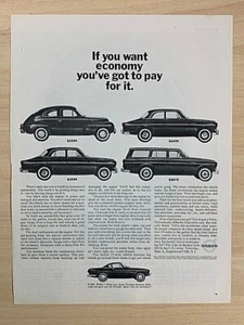 VOLVO: If you want economy you've got to pay for it - Volvo Vintage Print Ad - Imagen 1 de 1