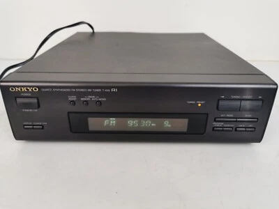 Onkyo T-409 Quartz Synthesized FM Stereo /AM Tuner, Funktioniert, Kaputt  - Bild 1 von 4
