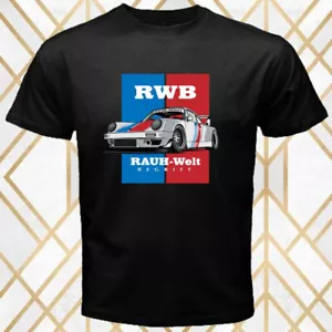 T-shirt da uomo nera RWB Rauh Welt Terms Racing Tuner Car taglia S - 5XL - Foto 1 di 1