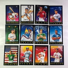 1991 Fleer Baseball Pro Visions Insert 12 Card Complete Set NM+