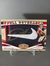 2023 PLATES & PATCHES JAKE HAENER ROOKIE RC ON CARD AUTO AUTOGRAPH 5/5 RED NIKE