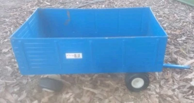 Vintage Ertl Pressed Steel Ford the Big Blue Forage Wagon 1:12 Scale - Image 1 of 4