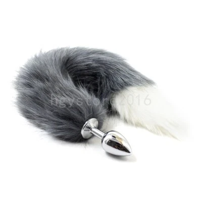 Furry Fox Tail Anal Butt Plug SM Bondage Cosplay Cosplay Game Sex Toy for Women - Image 1 of 4