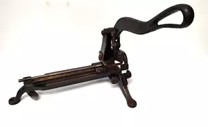 Antique American Letter press lead Type Slug Block Cutter Cleaned Leg Repaired - Picture 1 of 13
