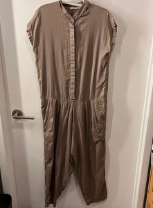 BLACK CRANE Cotton Relaxed Jumpsuit in Tan Size Small - Bild 1 von 7