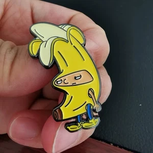 Hey Arnold Cartoon Football Head Banana Peel 1.5in Enamel Metal Pin 90s - Picture 1 of 5