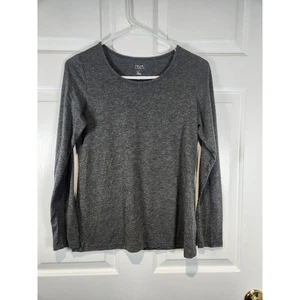 T-shirt donna tg S grigia con scintille argento manica lunga di Falls Creek - Foto 1 di 6