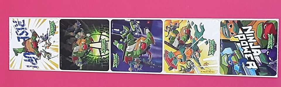 5 TMNT Ninja Turtles Stickers, 2.5" x 2.5" each, Party Favors - Image 1 of 1