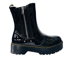 Women's Comfy Chunky Sole Zip Ladies Platform Chelsea Ankle Boots Walking Shoes - Picture 1 of 11