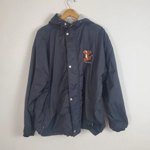 Disney Store Tigger Men's Windbreaker Jacket XL Black Vintage 90s Signed READ! - Picture 1 of 13