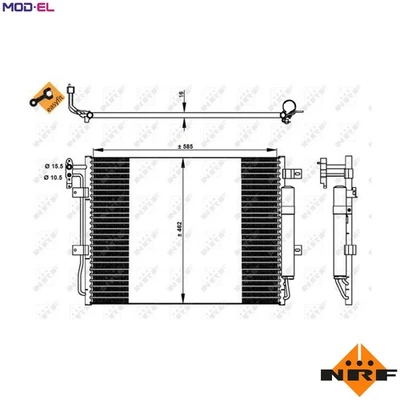CONDENSER AIR CONDITIONING 350330 FOR LAND ROVER DISCOVERY/IV/VAN RANGE/SPORT - Image 1 of 4