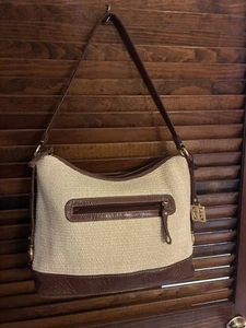 Giani Bernini Straw And Leather purse - Picture 1 of 11
