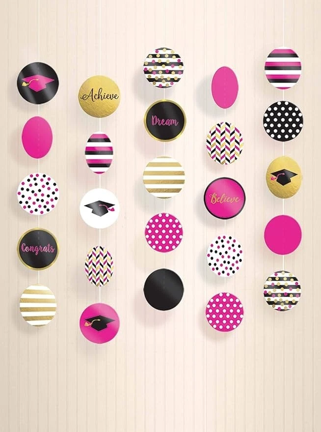 Confeti Amscan Gold Grad Stringers, varios tamaños, multicolor Foto 1 de 1